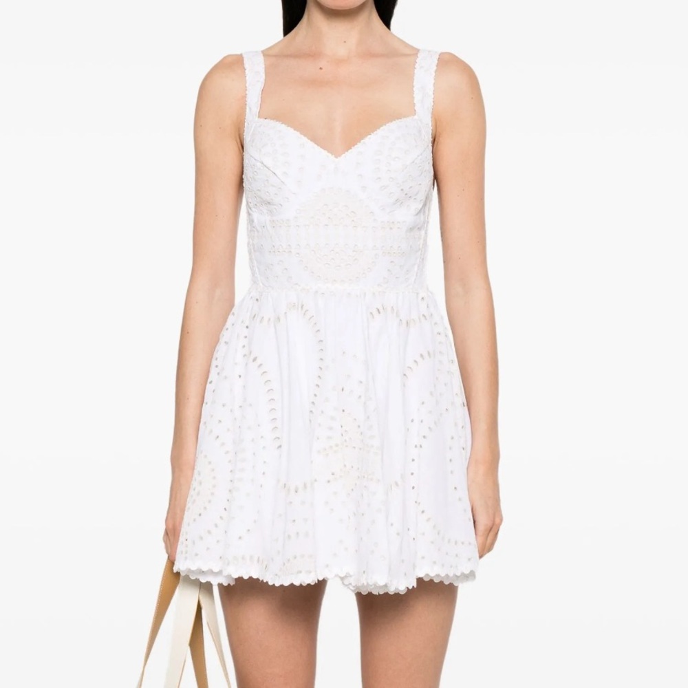 Charo Ruiz Birdie White Mini Dress